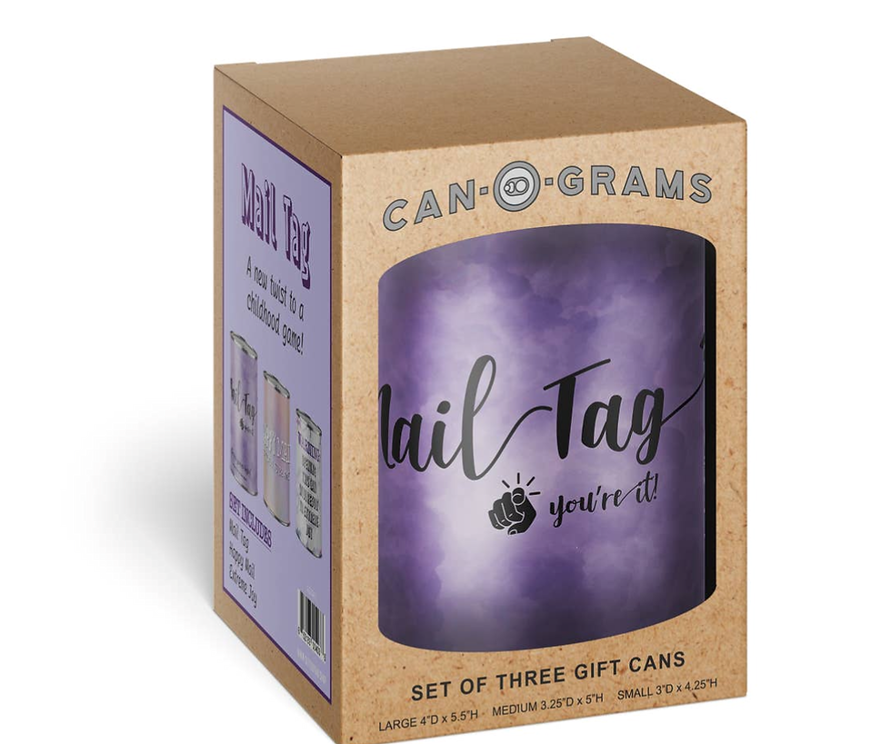 Thumbnail: Mail Tag Gift cans