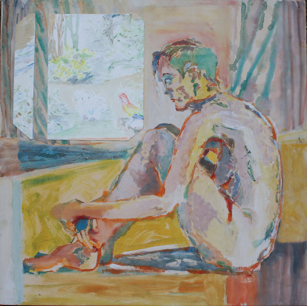 Figure with Bird