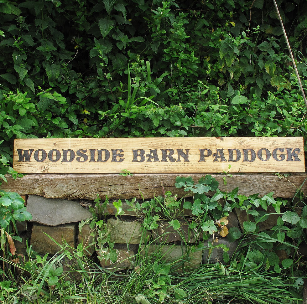 Thumbnail: Large vintage wooden sign personalised with customers wording