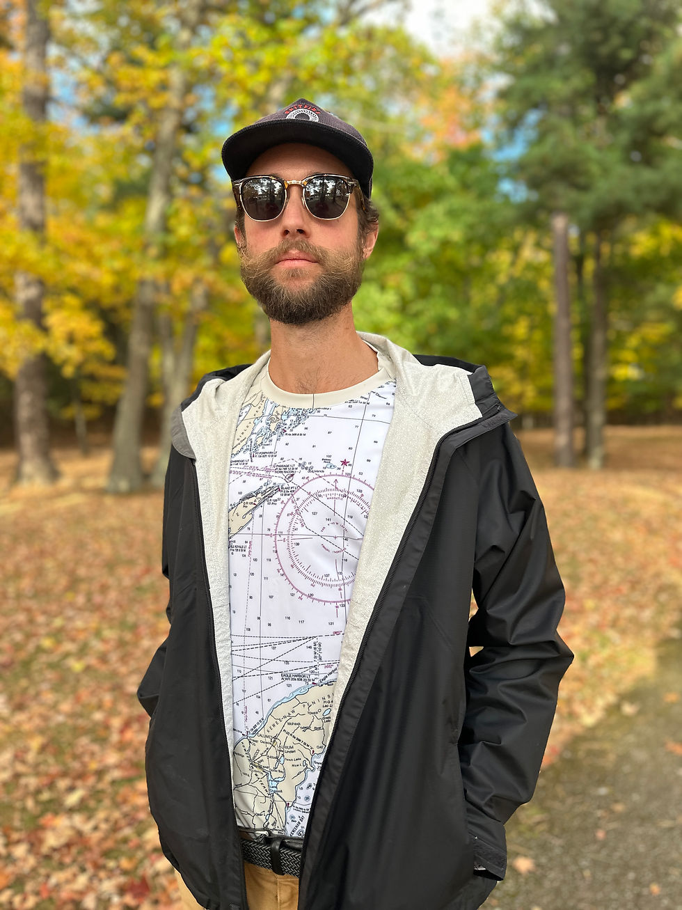 Thumbnail: Lake Effect Outfitters - Lake Superior Nautical Chart Sunshirt