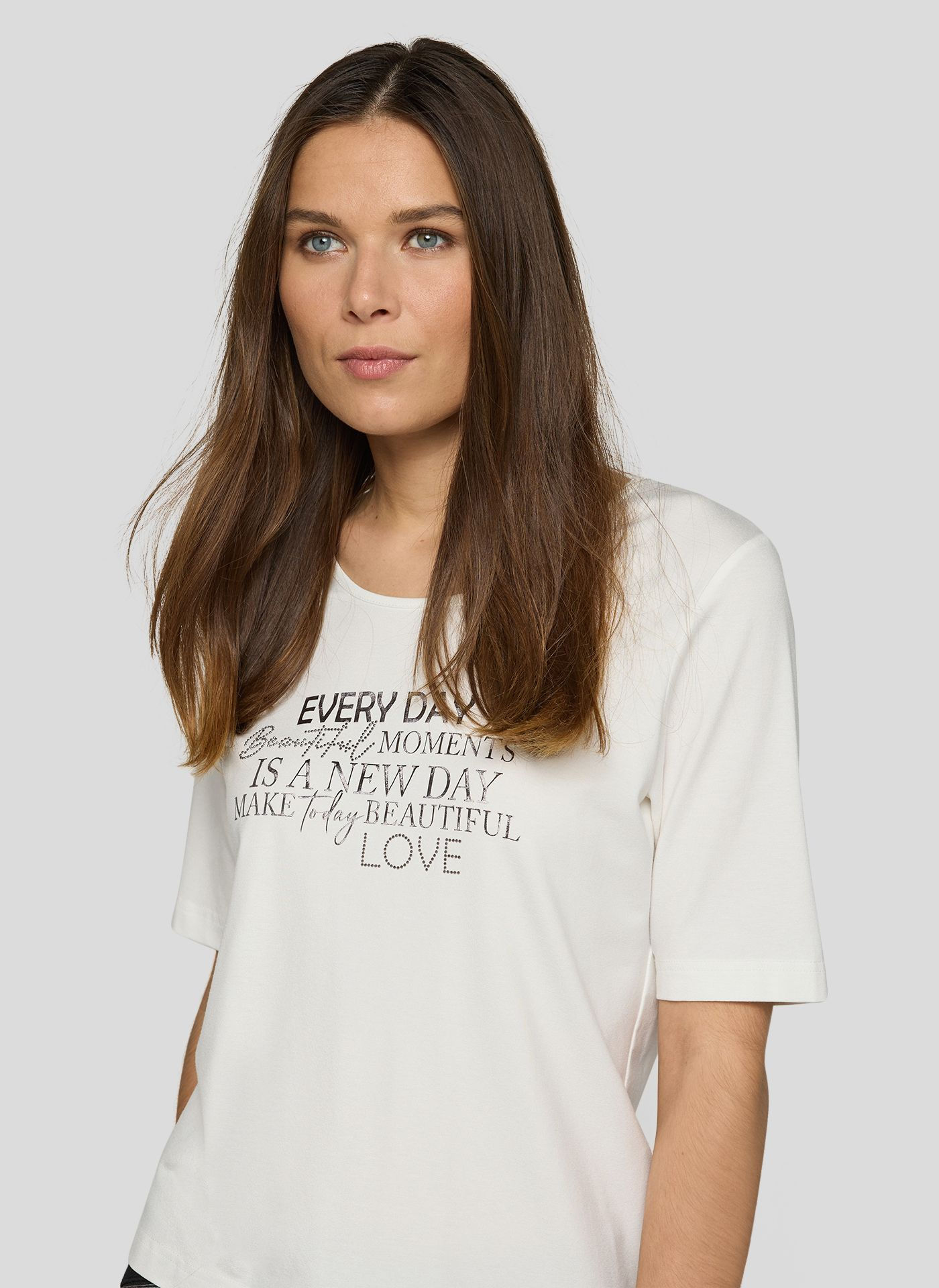 T-shirt off/white écriture noir EVERY DAY