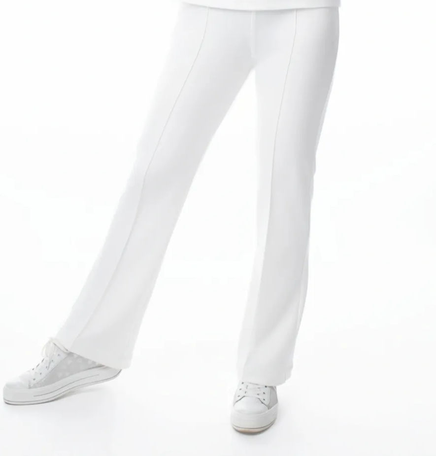 Pantalon pull on gris ou off/w