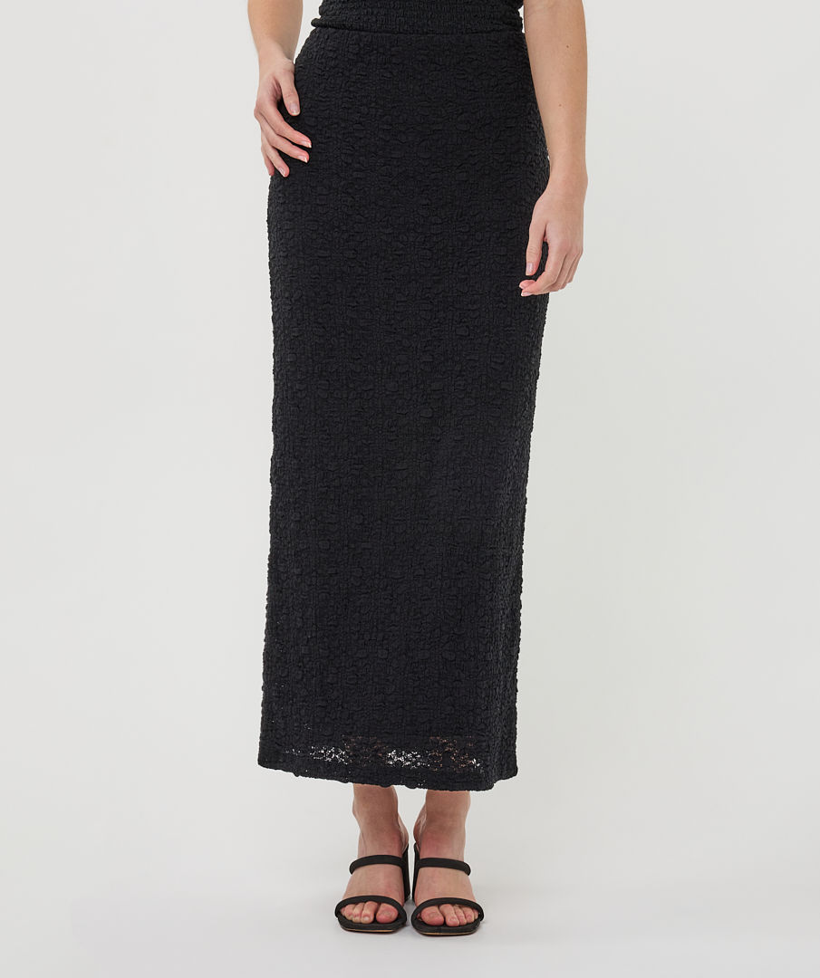 Jupe longue noire bubble