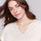 Miniature : T-shirt lin viscose en V couleur or
