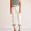 Miniature : Camisole bretelles larges noir et beige CROCHET