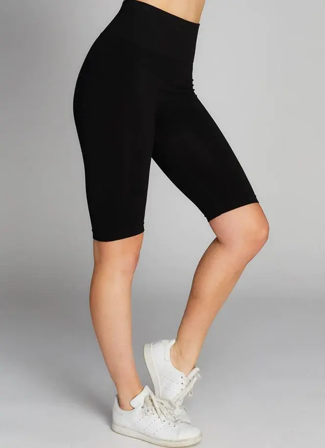 Biker short 4 couleurs taille haute