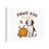 Thumbnail: Autumn Pet Canvas Print - Paws and Pumpkins Art