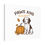 Thumbnail: Autumn Pet Canvas Print - Paws and Pumpkins Art