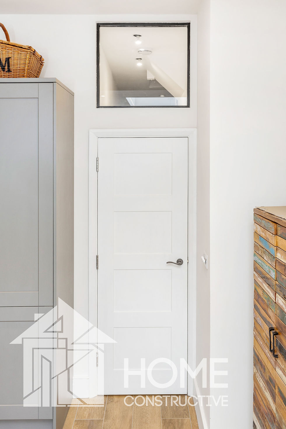 Glazing above and within the internal door, Croydon, SE19, by Home Constructive