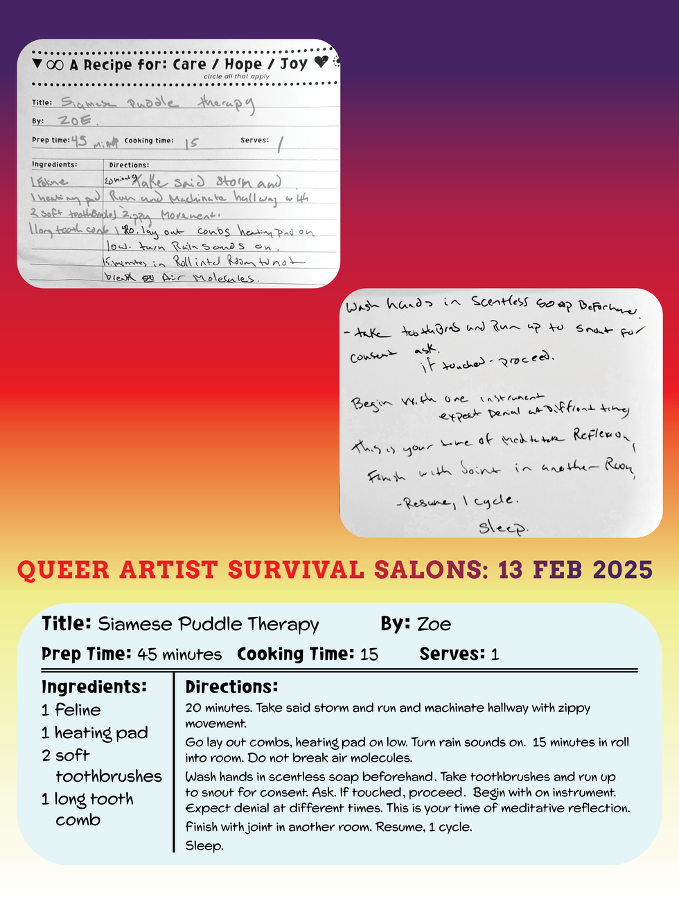 Siamese Puddle Therapy by Zoe