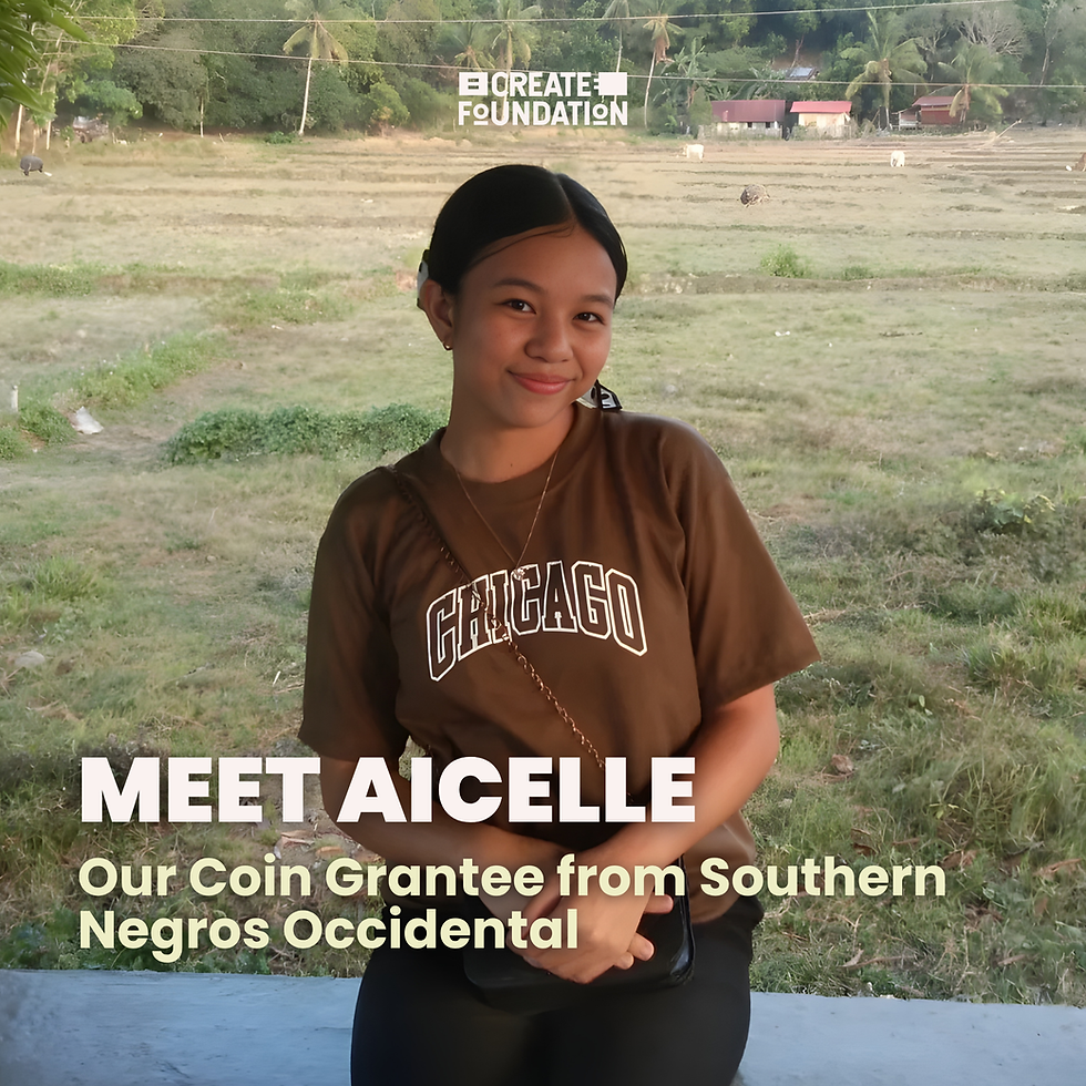 Meet Aicelle: Our young dreamer from Southern Negros Occidental