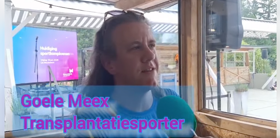 Goele Meex uit Neeroeteren is 37 jaar en leeft al 15 jaar met een donorhart. 