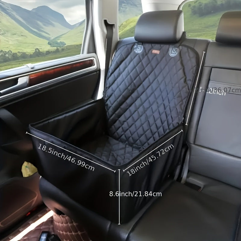 Luxury pet car seat with 4 zipper design-comfortable foam filling, suitable for 
