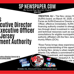Rose Farias Named Executive Director and Chief Executive Officer of the New Jersey Redevelopment Authority