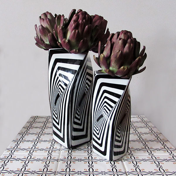 Miniatura: Vaso Cubo Médio Quadrado