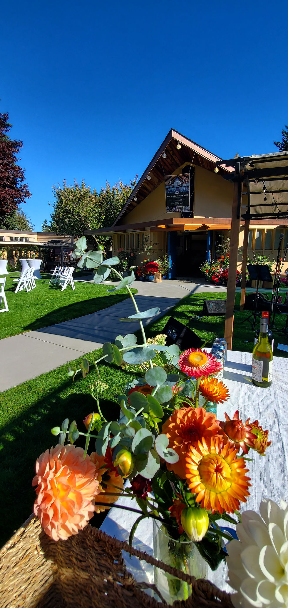 Fall Flowers at a Fall Wedding on Sunshine Coast BC