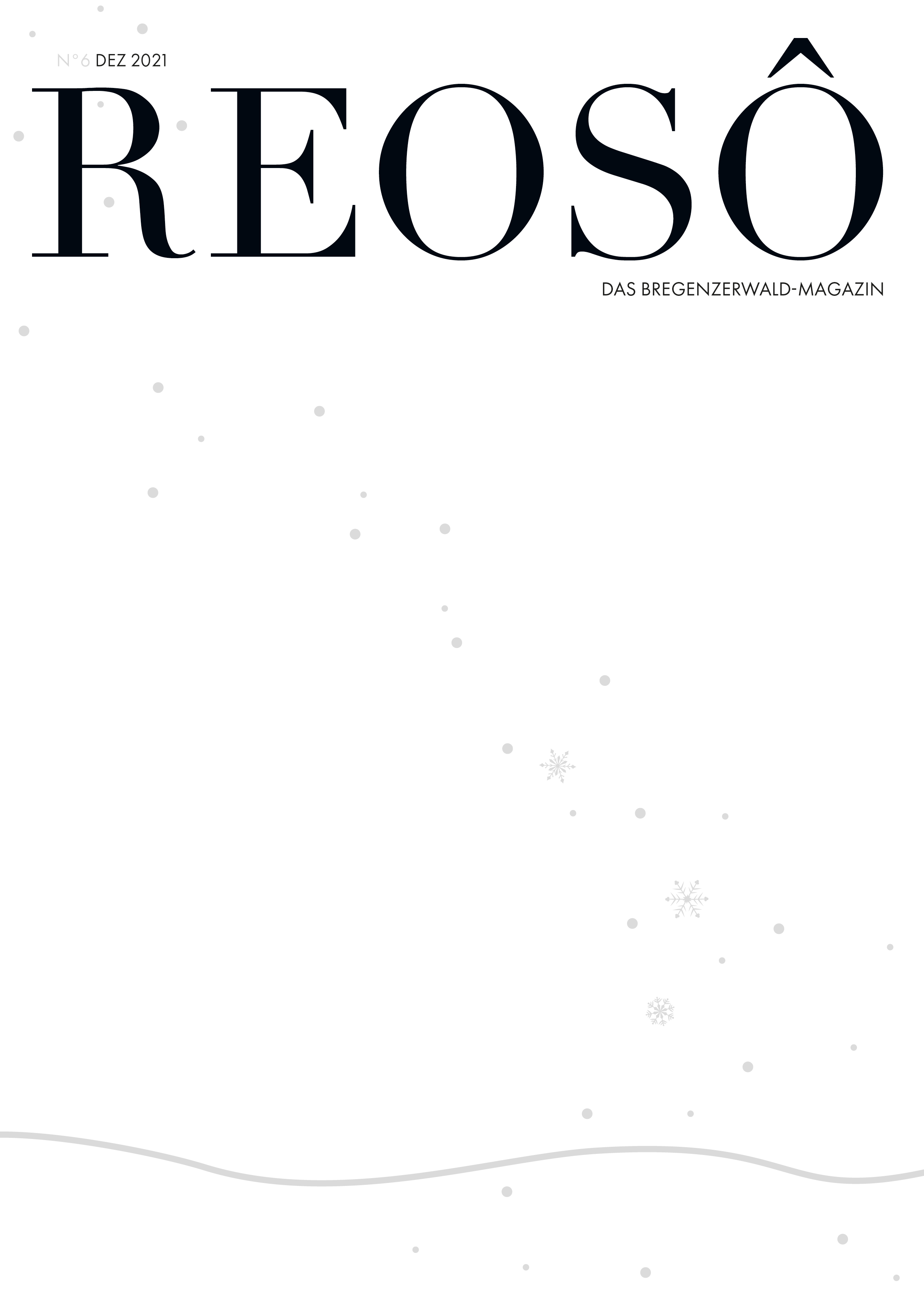 Cover mit Schneeflocken