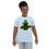 Thumbnail: Youth Unisex Jersey T-Shirt - Steposaurus Dinosaur Mascot