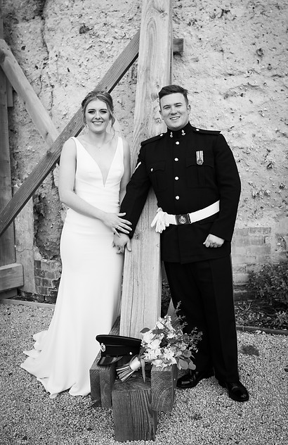 Real bride Sophie wearing Suzanne Neville