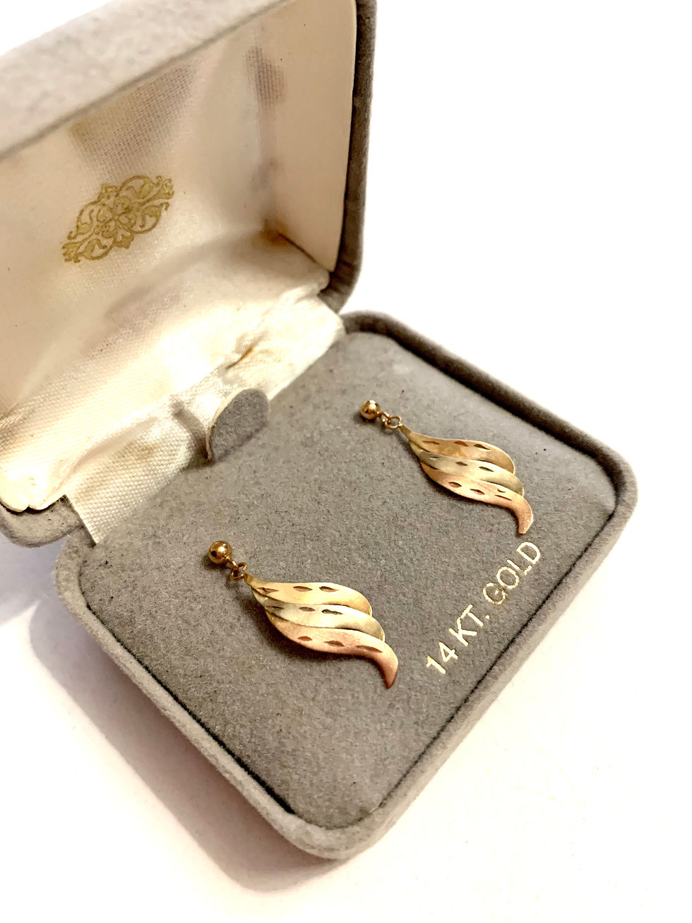 Thumbnail: 14K Tri-Color Earrings