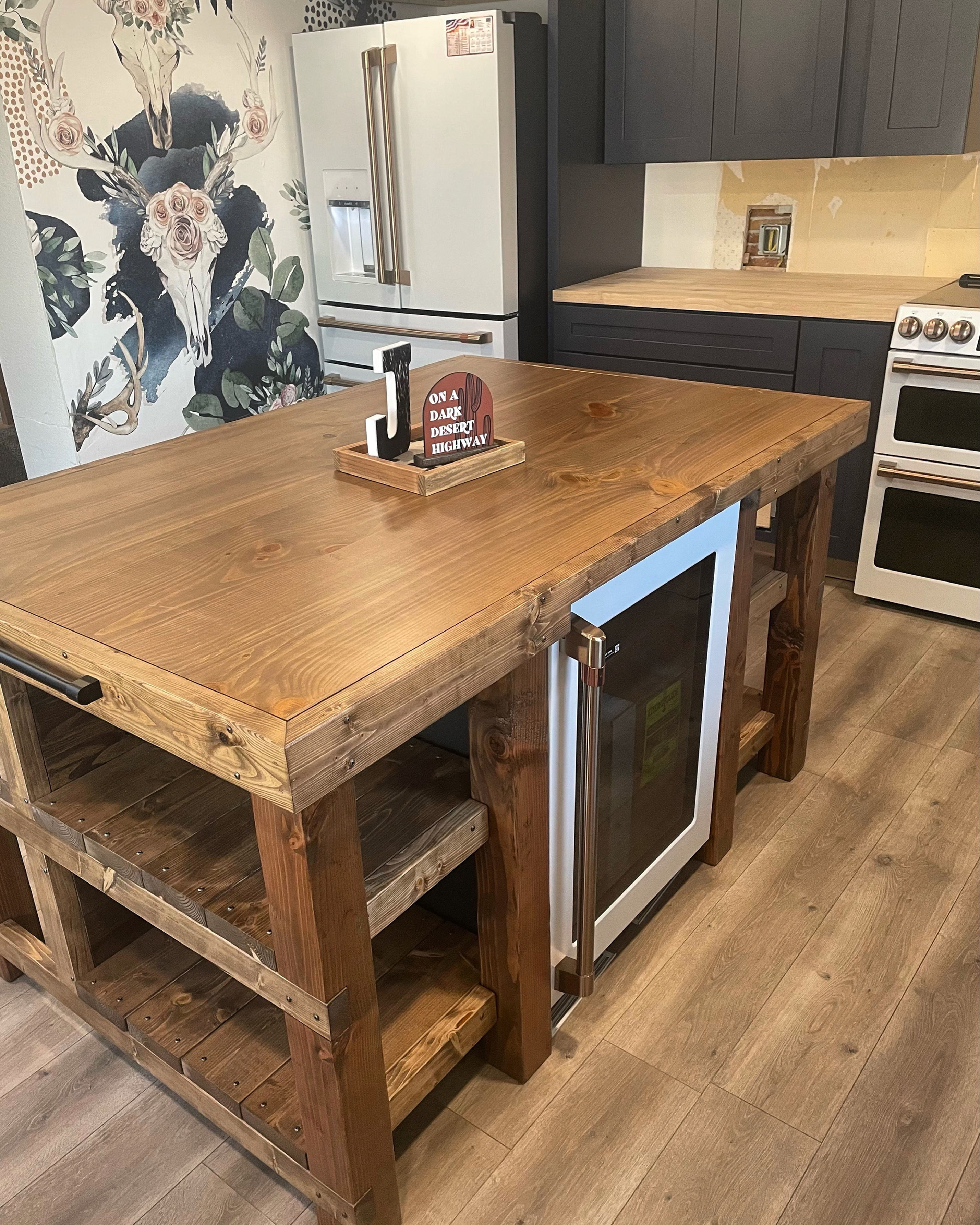 Custom Kitchen Island 6x4x36
