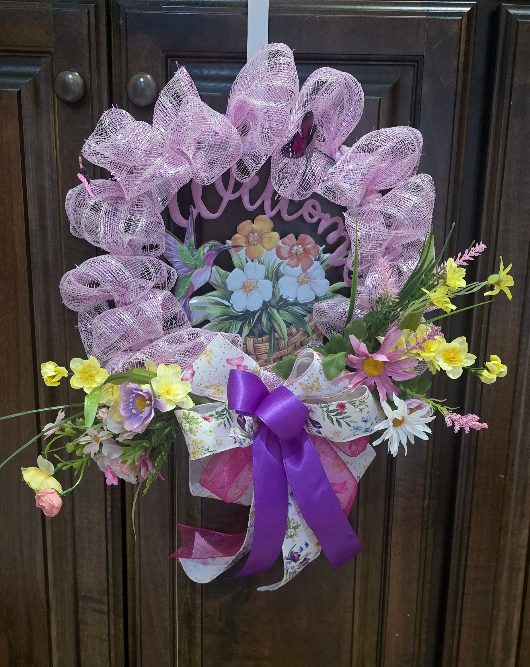 Whimsical Garden Welcome Wreath