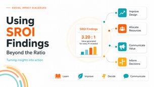SROI findings used beyond the final ratio to improve programme design, allocate resources, communicate value and inform decision-making