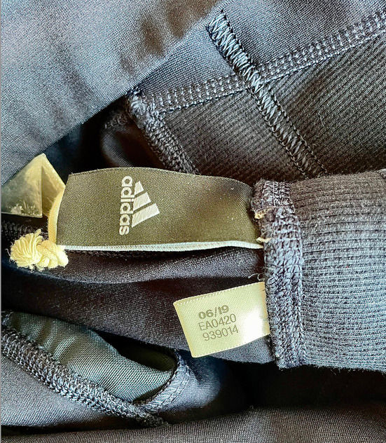 Thumbnail: QUẦN LEGGING NỮ - ADIDAS - XANH NAVY - SIZE 06/19 - COTTON DÀY ẤM - CO DÃN TỐT -