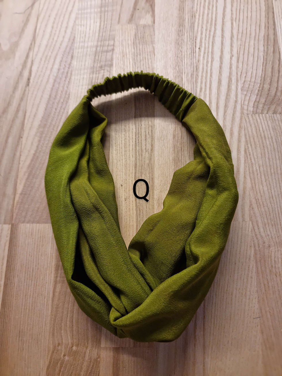 Thumbnail: Hårbånd 2 - Ensfarvede - crêpe de chine-silke 