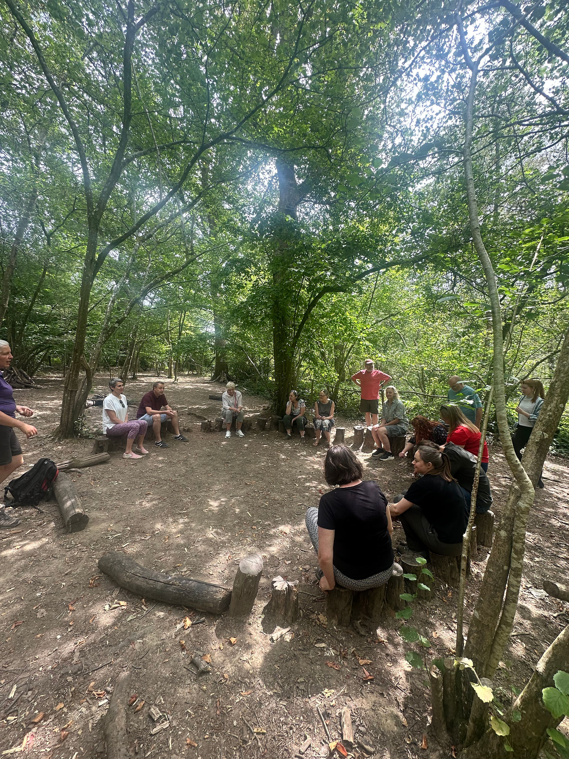 Group discussion about Forest Bathing