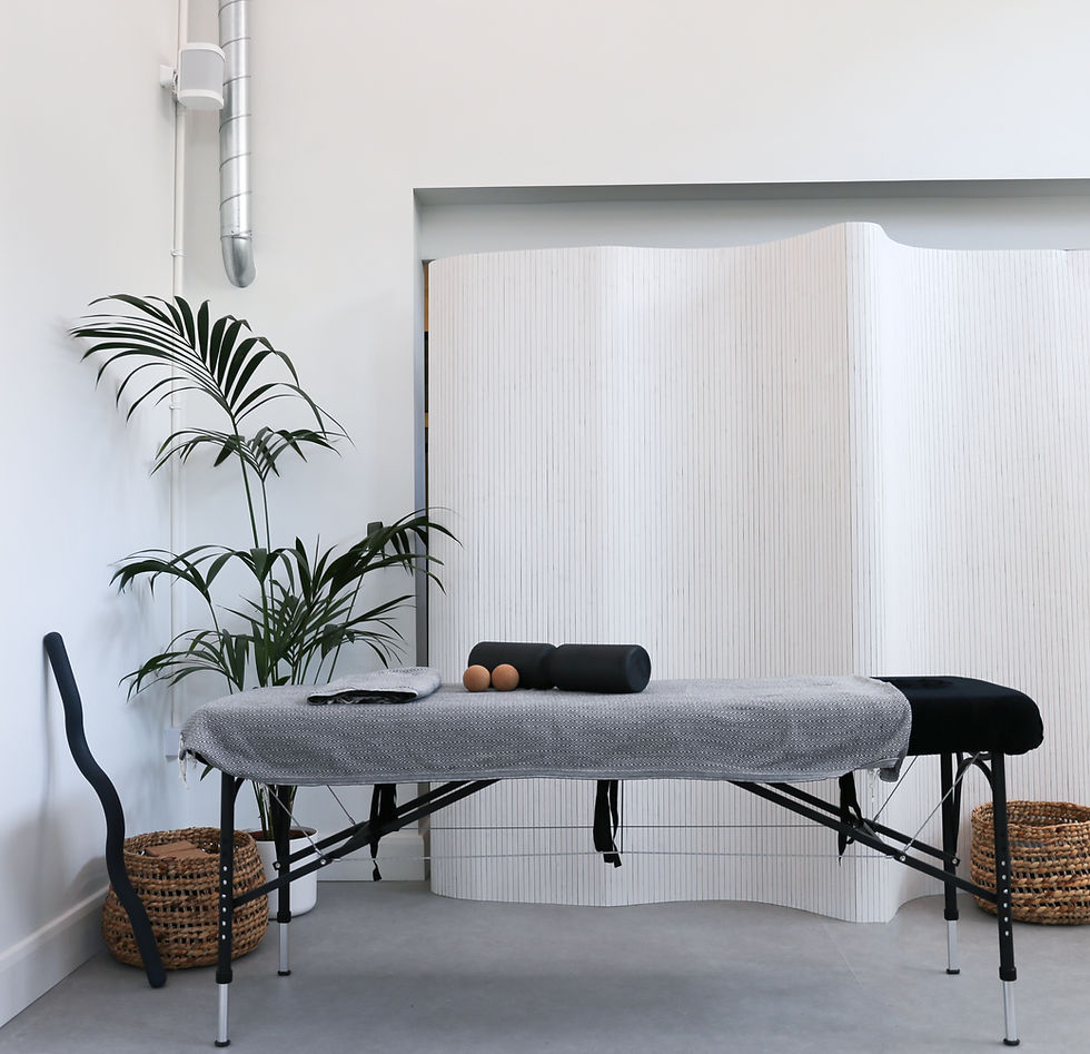     Private physiotherapy treatment room at Core LDN.