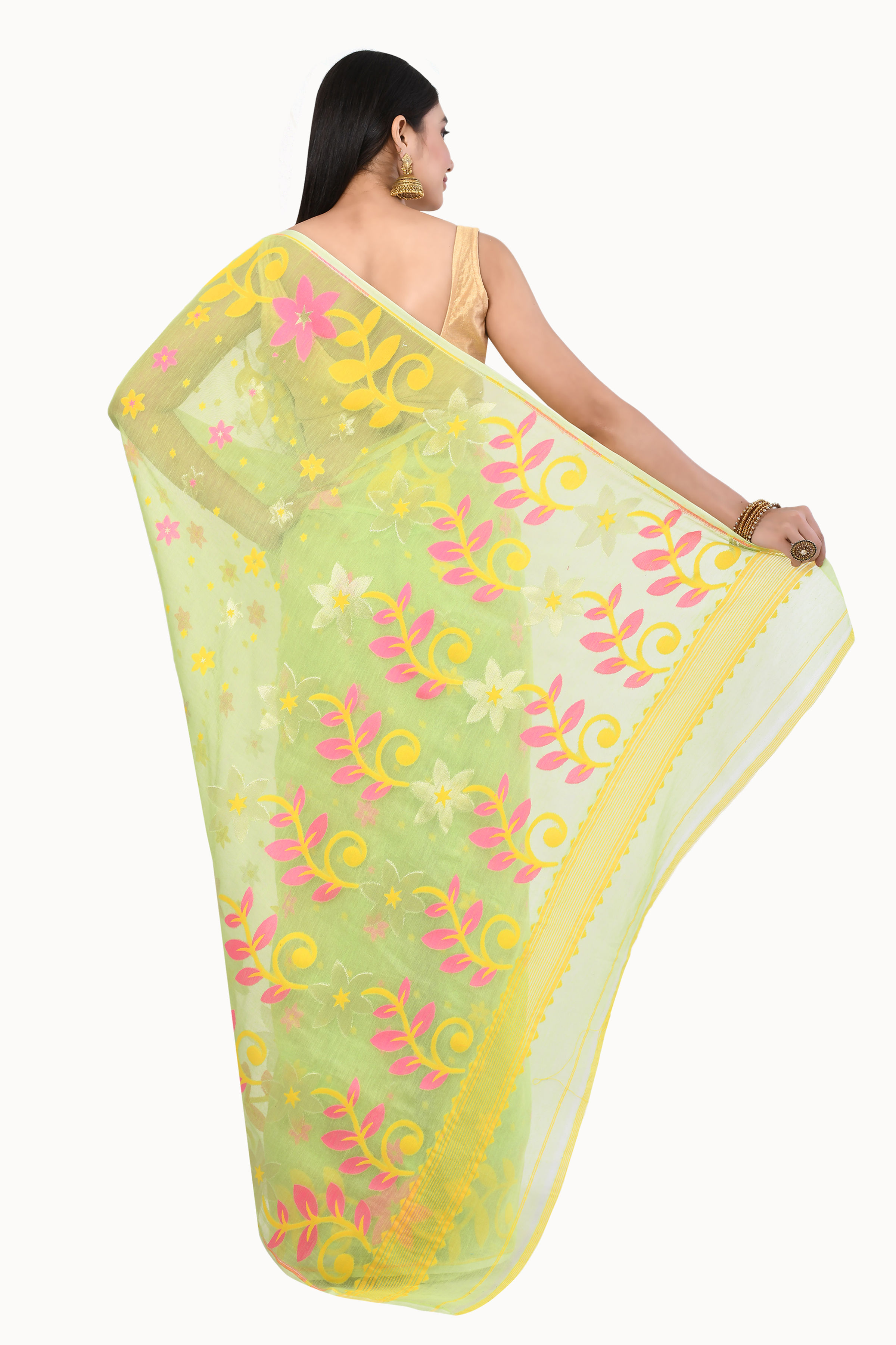 Soft Dhakai Jamdani Saree