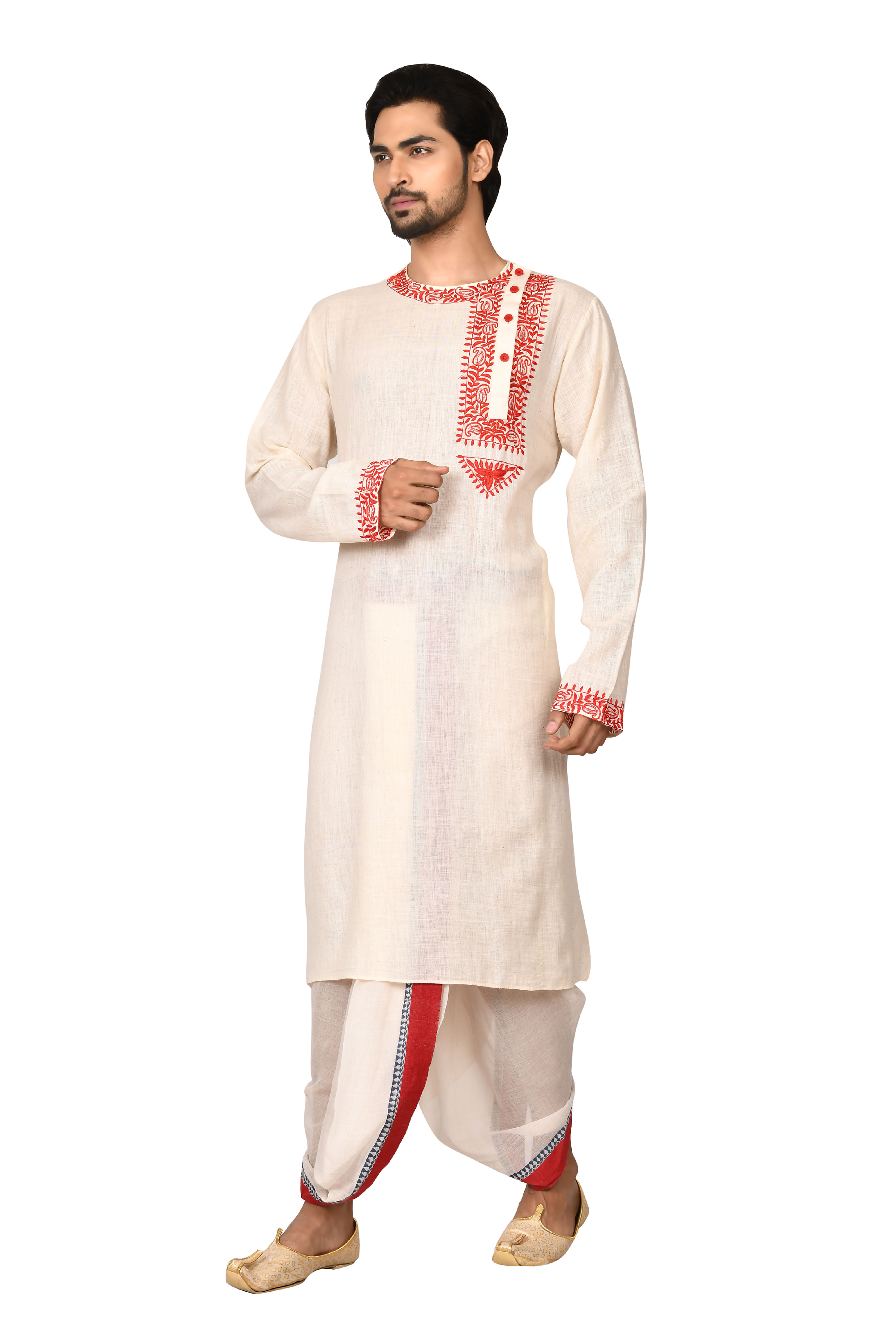 Men's Hand Embroidery work Punjabi