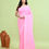 Thumbnail: Pure Cotton Flower Motive Light Pink  Saree
