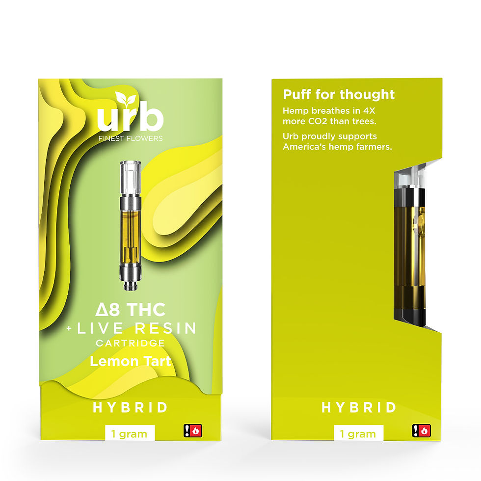 Thumbnail: Delta 8 THC Live Resin 1 ML Cartridge-URB