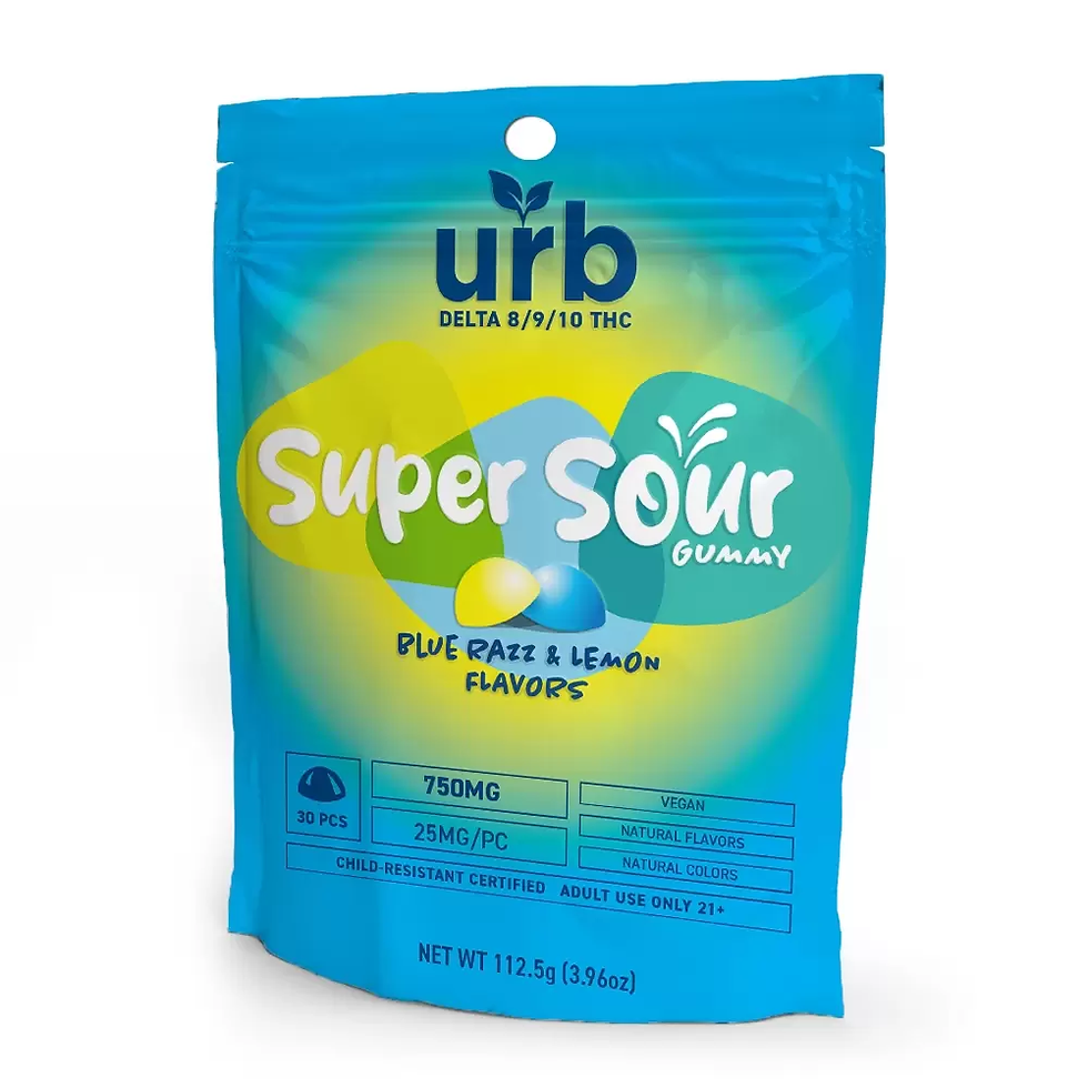 Thumbnail: D8/D9/D10 Super Sour 750MG Gummies