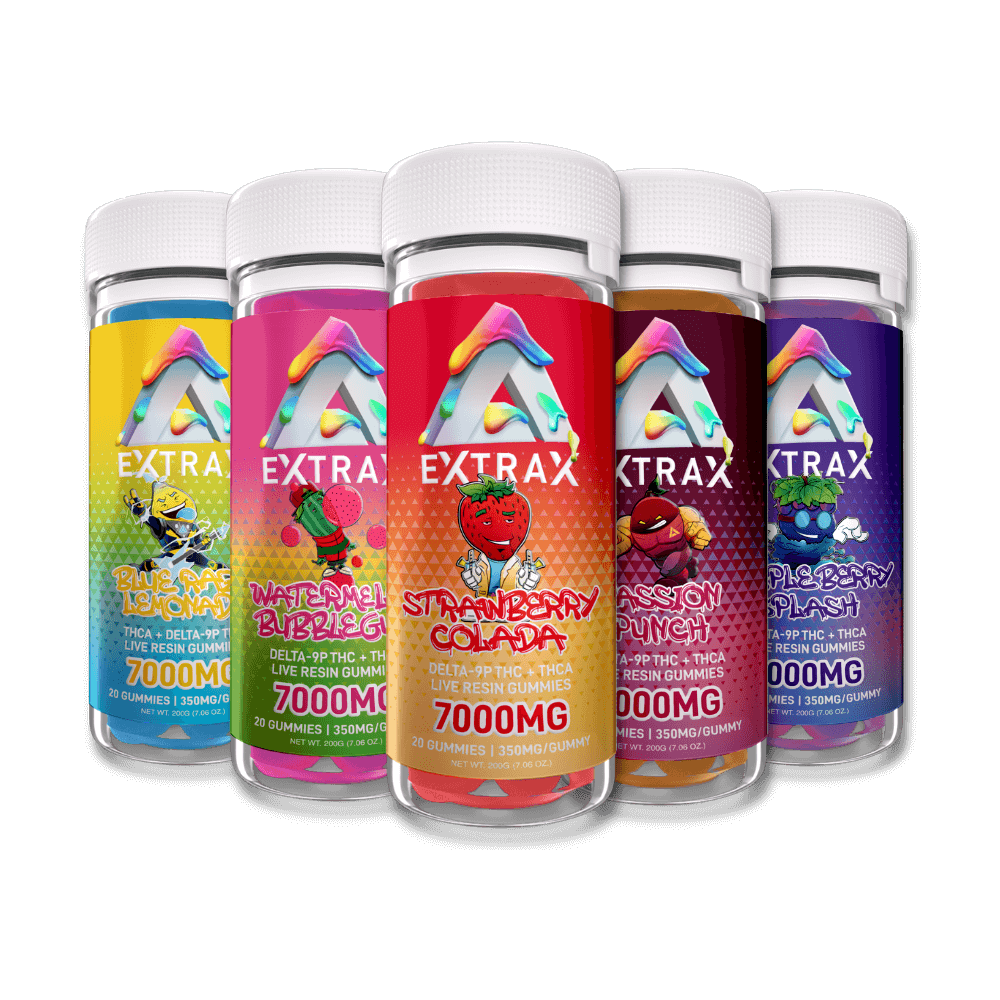 7000mg Adios Blend Gummies (Delta-9p, THCa, HXY10-THC, THCX, HXY8-THC)