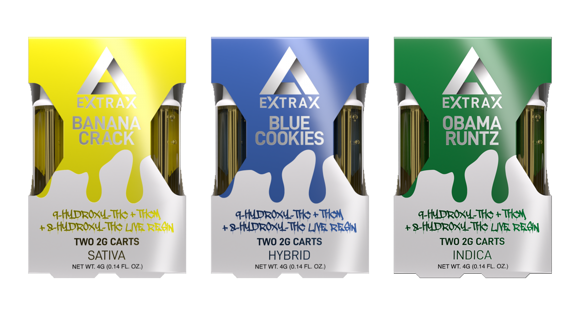 HXY9-THC + THCM + HXY8-THC Live Resin 2G Cartridge – 2 Pack