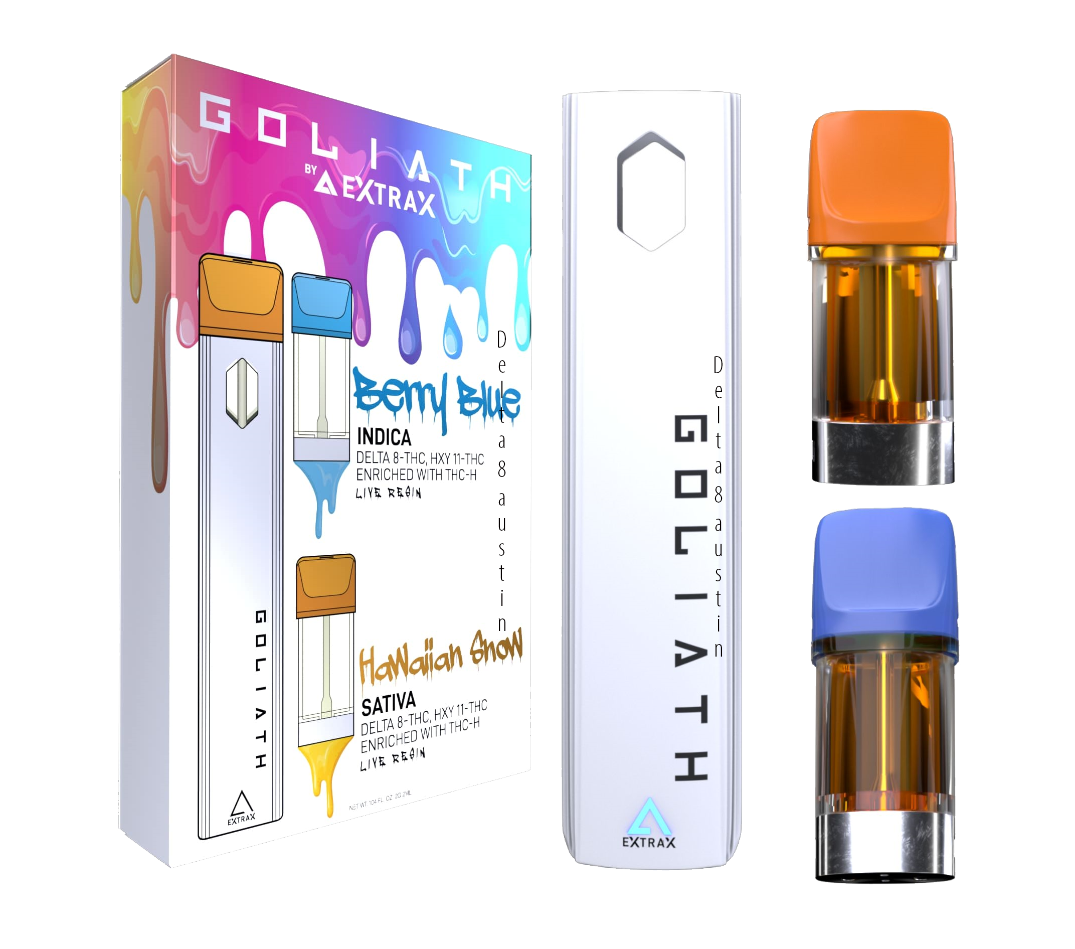 Goliath-: Delta-8 THC, HXY11-THC, THC-H, Live Resin & Terpenes