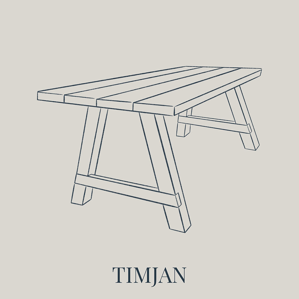 Miniatyrbild: Lagervara - Plankbord för 6 personer 'Timjan'