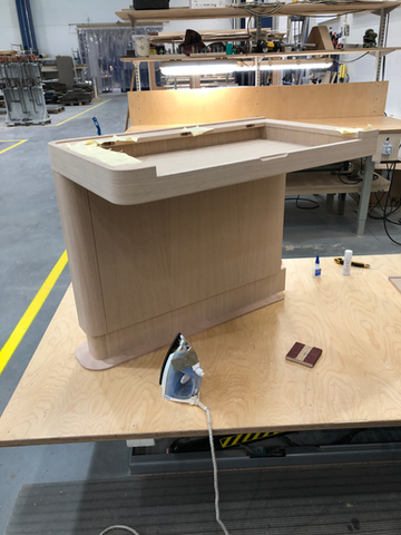 Desk, Skrivbord, Oak, Ek, Båtinredning, Yacht Interior, detailworks