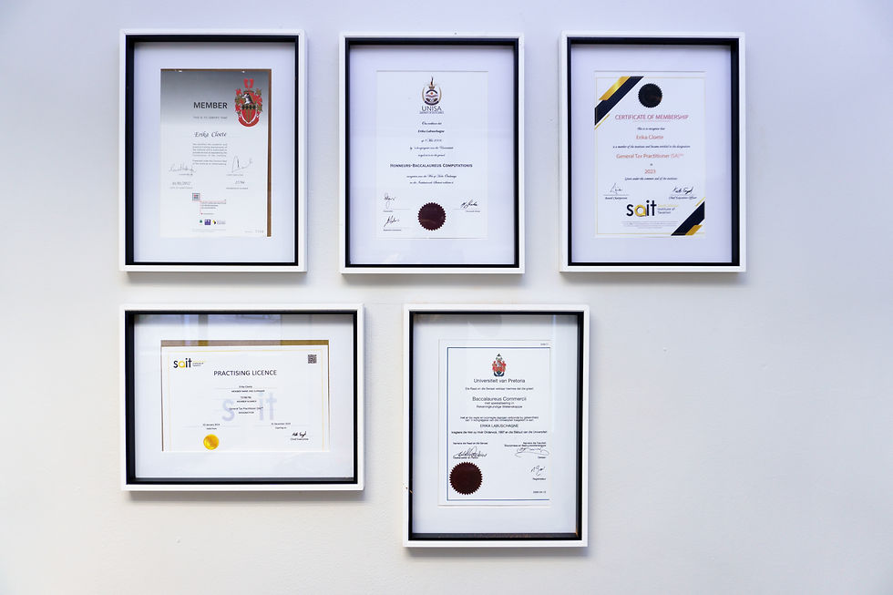 CSE 2 ballito Accounting solutions certificates