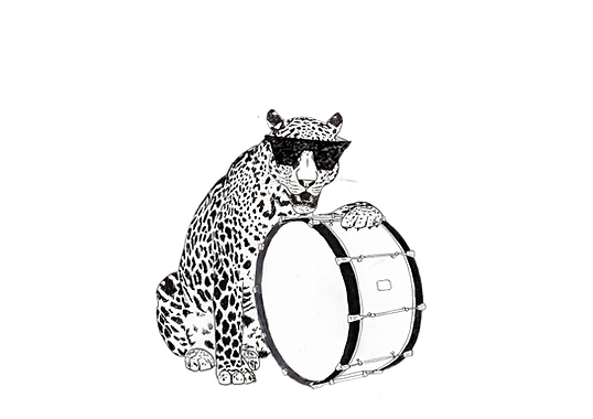 grosse caisse avec un jaguar