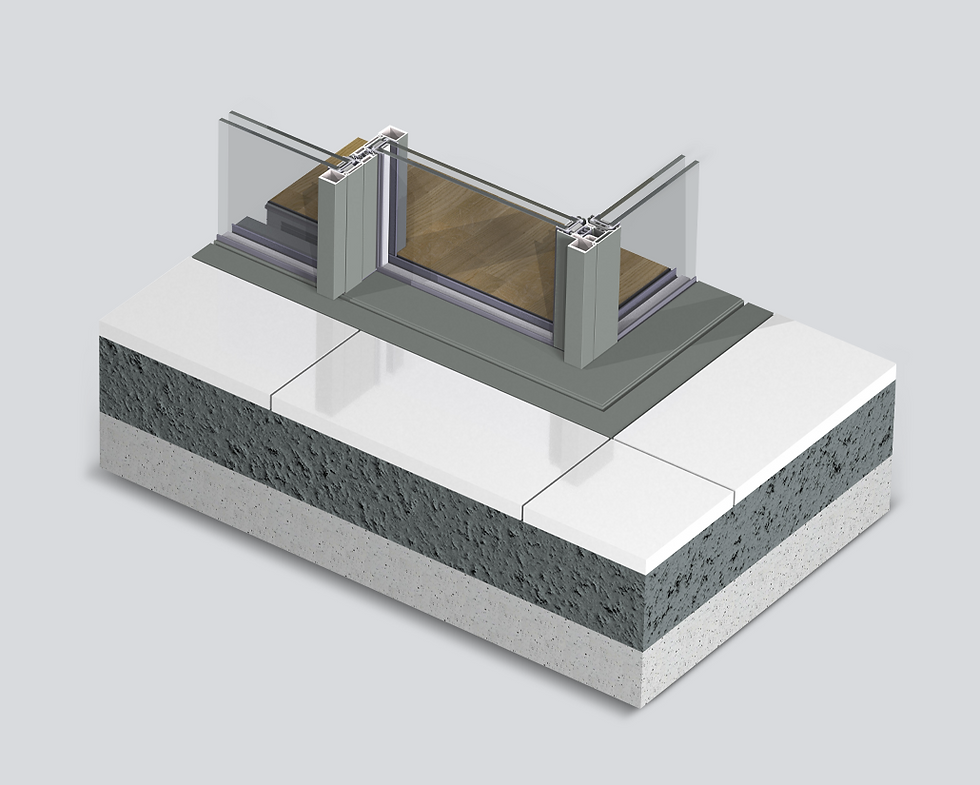 Hi-Finity_with gutter_corner solution_3D_topview