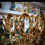 Thumbnail: 1960's/70's Brass Crystal Drop Chandelier by Palwa