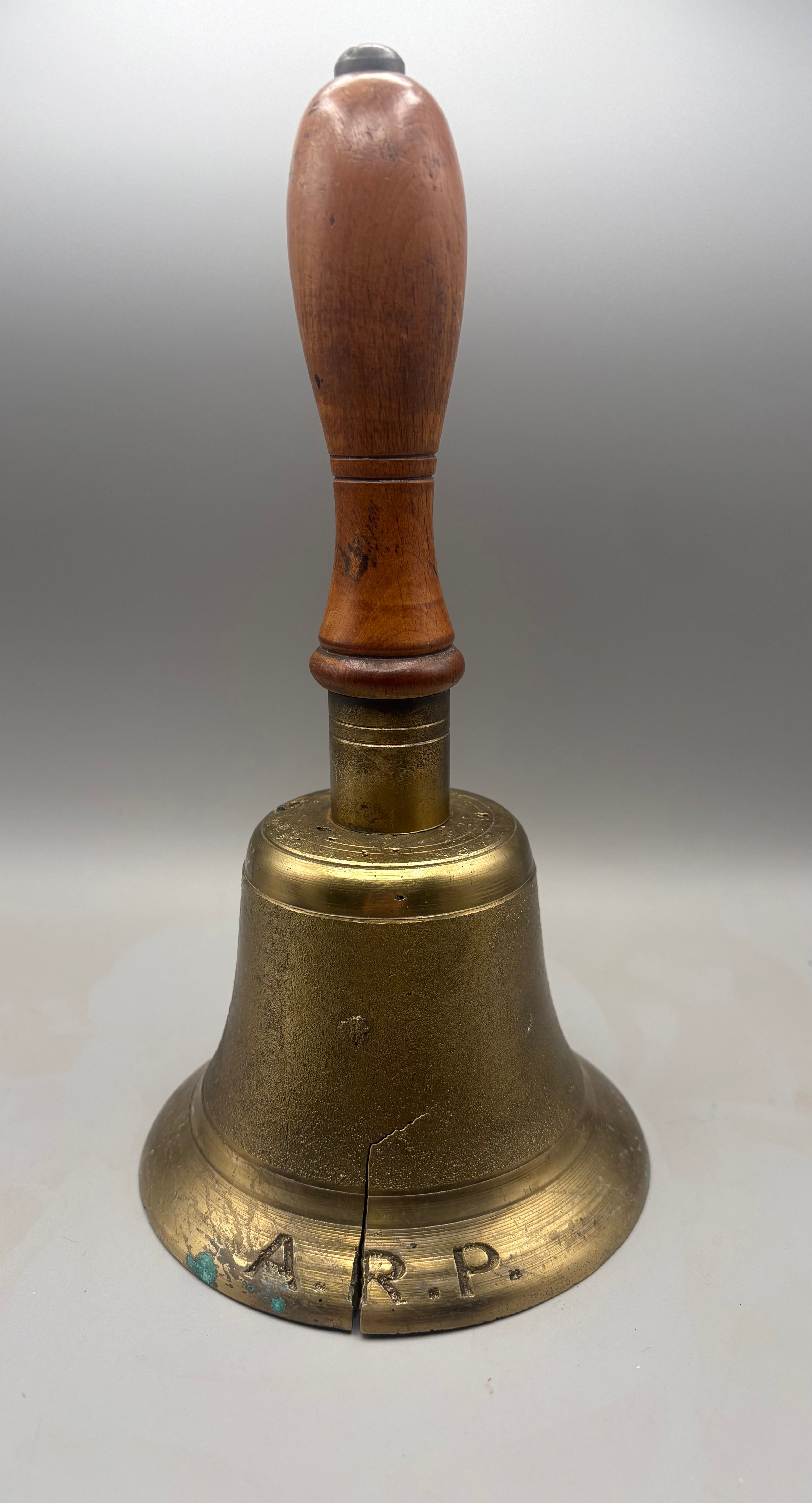 Original WW2 Brass Air Raid Precautions (ARP) Bell Stamped 1939 Militaria