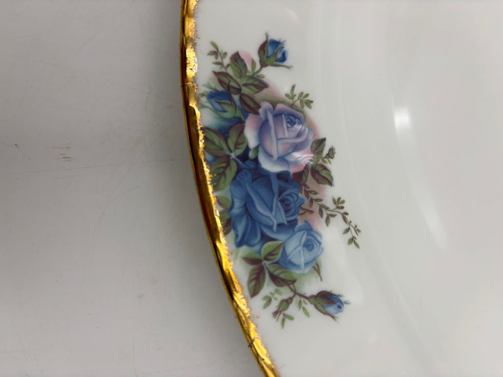 Thumbnail: Royal Albert Moonlight Rose Oval Serving Platter 13" New