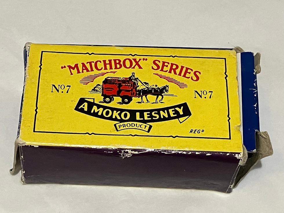 Thumbnail: Vintage Matchbox Diecast Horse Drawn Milk Wagon With Original Box Die Cast Model