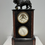 Thumbnail: 20th Century Neoclassical French Polished Slate and Marble Mantle Clock with Bar