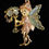 Thumbnail: Gorgeous vintage Kirks Folly Goldtone Fairy Pin